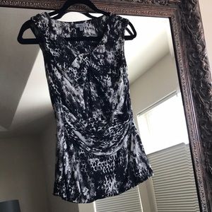 CLASSIQUES ENTIER CREAM AND WHITE BLOUSE